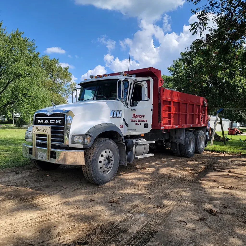 Large truck for hauling material & gravel